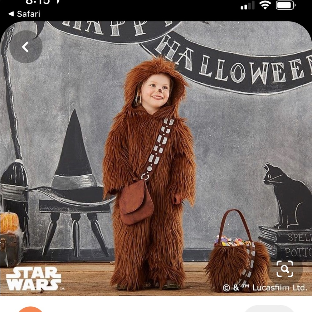 Chewbacca Pottery Barn Kids Costume 🎃